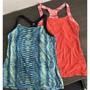 Kiwi Kate (2) Women Cool Racerback Tank Top Large Yoga Workout Athleisure Gym‎